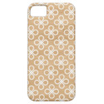 Motif de fleur moderne de trèfle sur un arrière -  coque Case-Mate iPhone 5