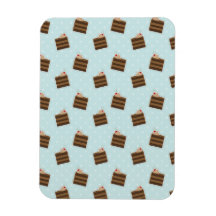 Motif de gâteau de chocolat magnet