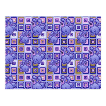 Motif de lapin de glace cartes postales