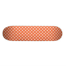 Motif de point de corail de polka skateboards personnalisables