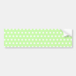Motif de point vert et blanc de polka. Tacheté Adhésif Pour Voiture