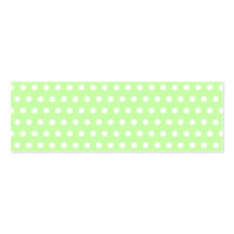 Motif de point vert et blanc de polka. Tacheté Cartes De Visite Professionnelles