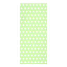 Motif de point vert et blanc de polka. Tacheté Double Cartes Customisées