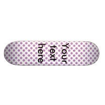 Motif de pois mauve-clair plateaux de skateboards
