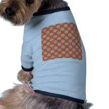 Motif de pois orange à la mode d'amusement sur l'o manteaux pour animaux domestiques