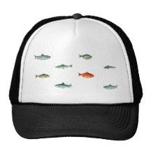 Motif de poissons casquettes de camionneur