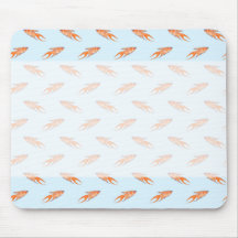 Motif de poissons de paradis sur le bleu tapis de souris