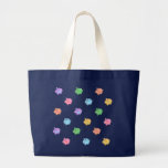 Motif de porc d'arc-en-ciel sur le noir sacs