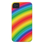 Motif de rayures d'arc-en-ciel coque Case-Mate iPhone 4
