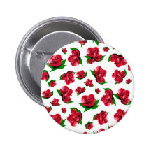 Motif de rose rouge pin's