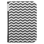 Motif de zigzag texturisé de zigzag noir de chevro étuis caseable


