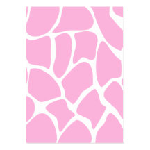 Motif d'impression de girafe dans le rose de sucre modèles de cartes de visite
