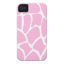 Motif d'impression de girafe dans le rose de sucre coques iPhone 4