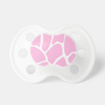 Motif d'impression de girafe dans le rose de sucre tétines pour bébé