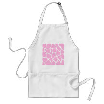 Motif d'impression de girafe dans le rose de sucre tabliers