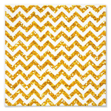 Motif d'or de Chevron de scintillement Photos Sur Toile