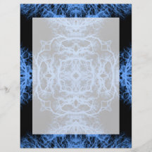 Motif élégant noir et bleu prospectus personnalisés