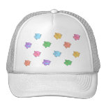 Motif en pastel de porc casquettes