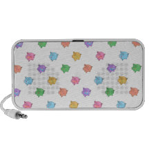 Motif en pastel de porc haut-parleur iPod