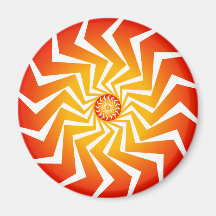 Motif en spirale psychédélique : Art de vecteur : Magnets Pour Réfrigérateur