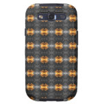 Motif en verre orange abstrait