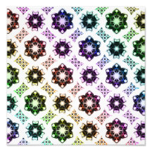 Motif étranger d'art de fractale d'oeil d'arc-en-c photos d’art