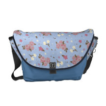 Motif floral de rose vintage de rose besaces