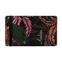 Motif floral mauve de remous de pêche rose