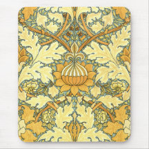 Motif floral riche de William Morris Tapis De Souris