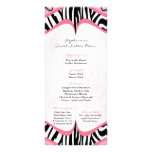 Motif Girly d'impression de zèbre de papillon de 2 Modèle De Double Carte