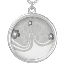 motif gris de damassé de noir de dentelle de faux colliers