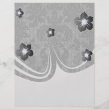 motif gris de damassé de noir de dentelle de faux prospectus
