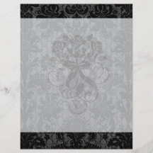 motif gris de damassé de noir de dentelle de faux prospectus en couleur