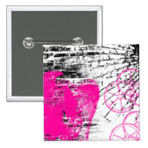 Motif grunge 101 badge avec épingle