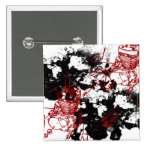 Motif grunge 195 pin's avec agrafe