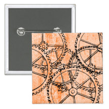 Motif grunge 209 badge avec épingle