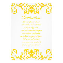 Motif jaune de damassé bristols