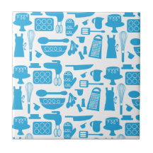 Motif Kitschy de vaisselle de cuisine Carreau En Céramique