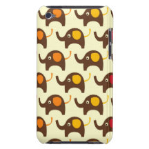 Motif mignon de nature de kawaii d'éléphants de bo étui barely there iPod