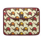 Motif mignon de nature de kawaii d'éléphants de bo poche pour macbook pro