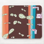 Motif organique tapis de souris