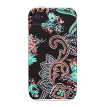 motif oriental d'épice - minuit étui iPhone 4