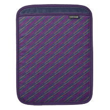 motif pourpre orange de rayure poches iPad