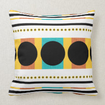 Motif rayé de chute d'automne oreillers