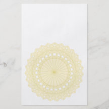 Motif rond dans la couleur crème tract