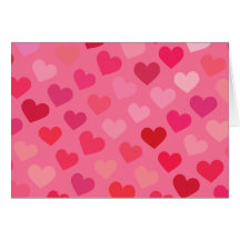 Motif rose de coeur cartes