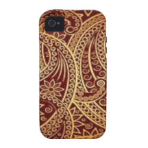 motif rouge de remous étui vibe iPhone 4