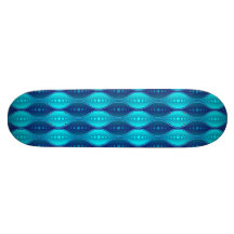 Motif sans couture de planche à roulettes rétro