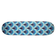 Motif sans couture de planche à roulettes rétro