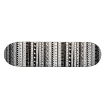 Motif tribal noir et blanc planche à roulette